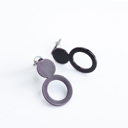 Earrings Arc - Purple