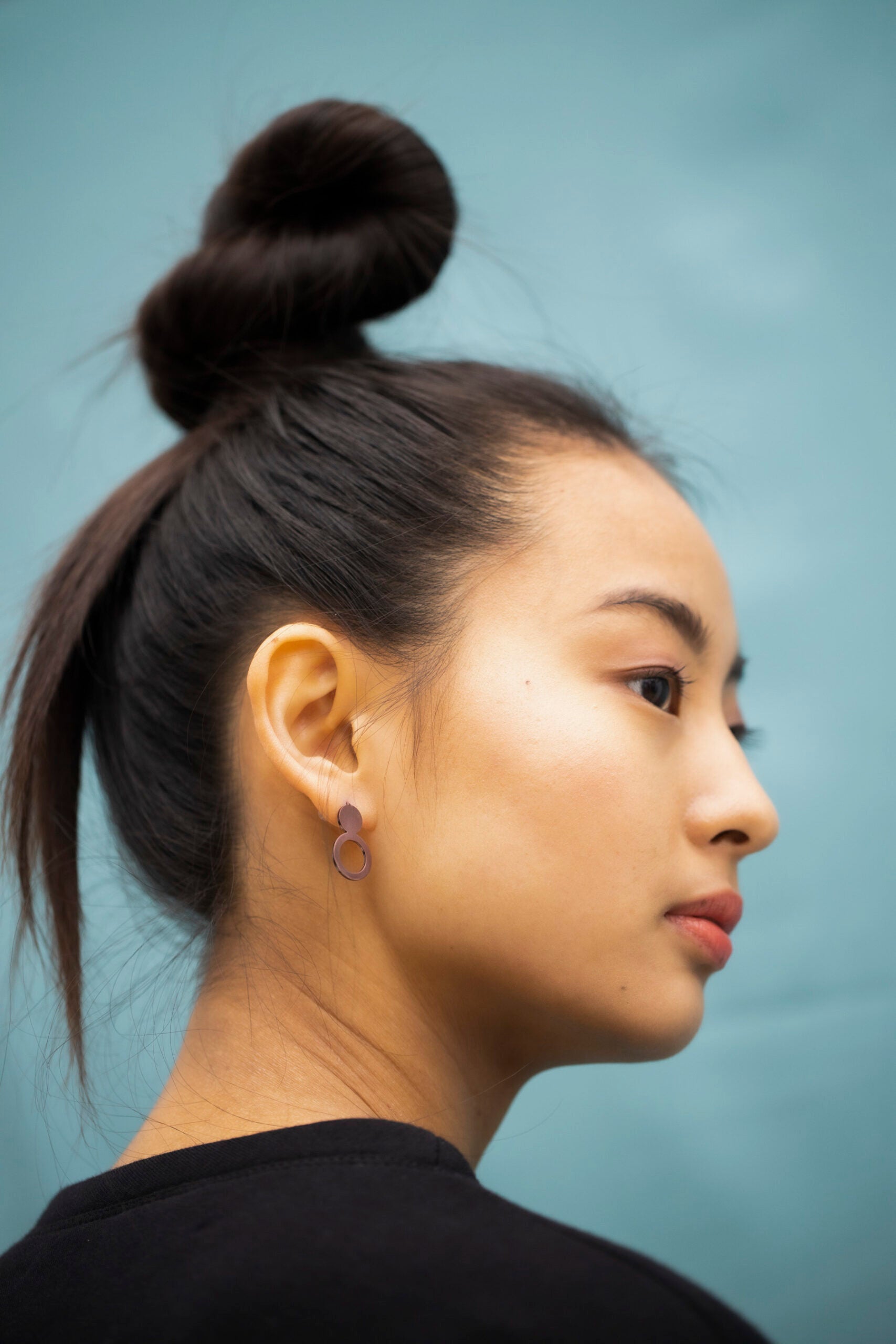 Earrings Arc - Purple