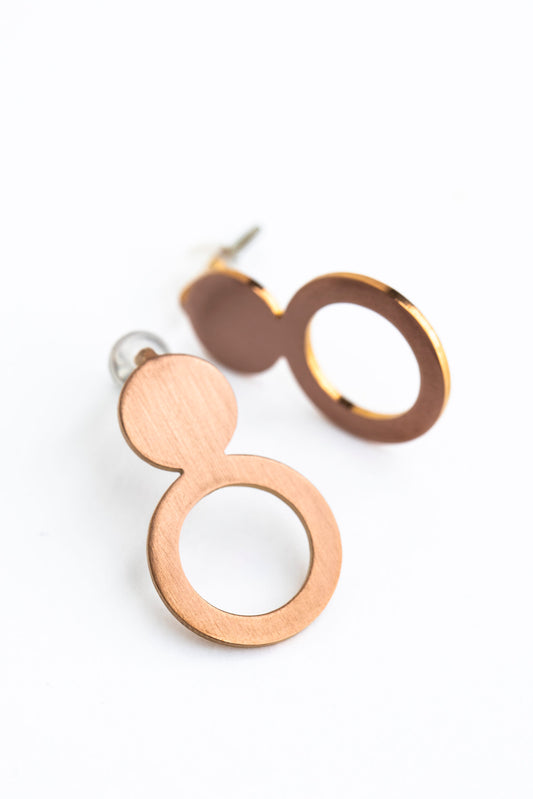 Earrings Arc - Rose Gold