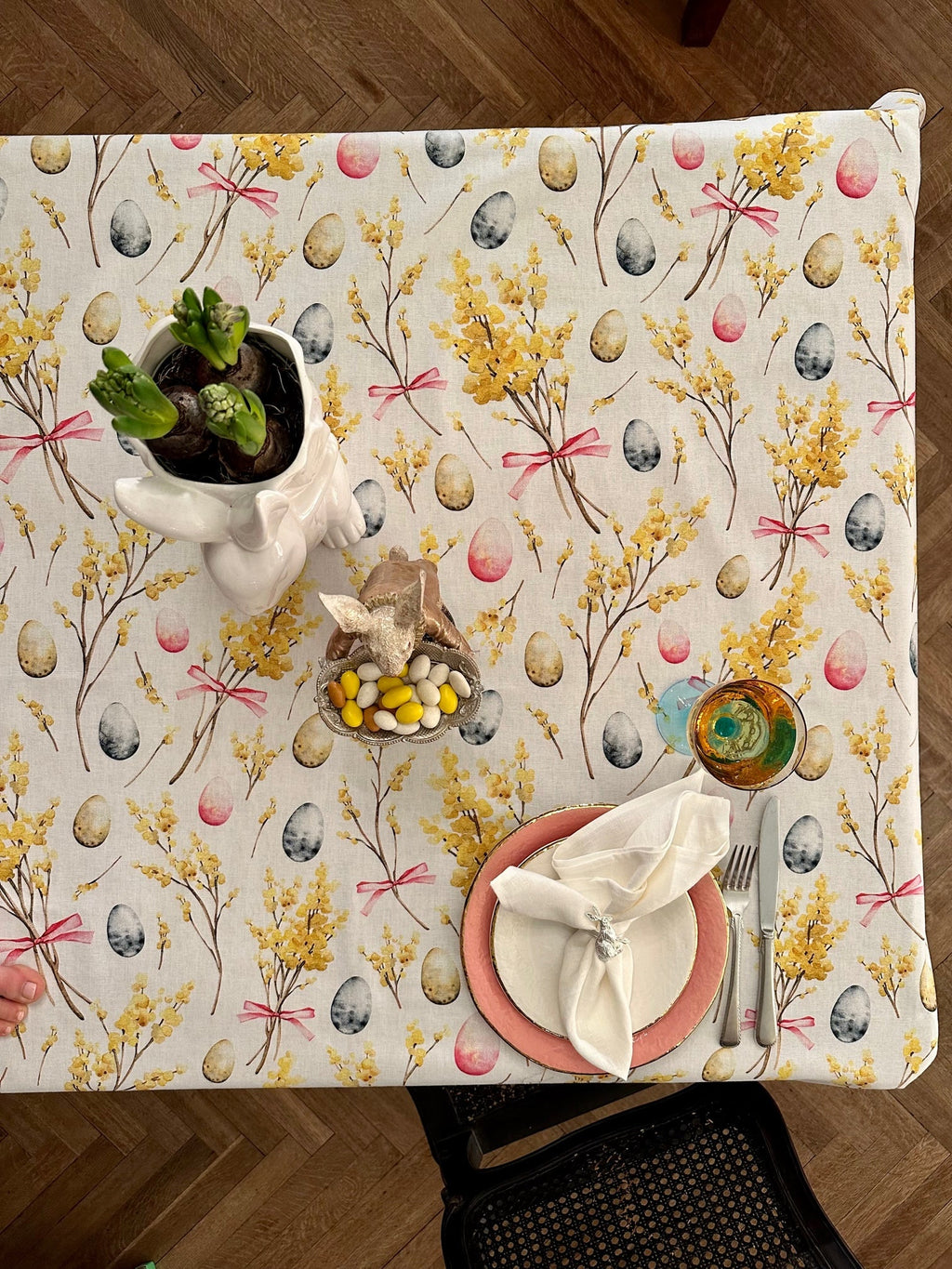 Rectangular Tablecloth - Easter Happy