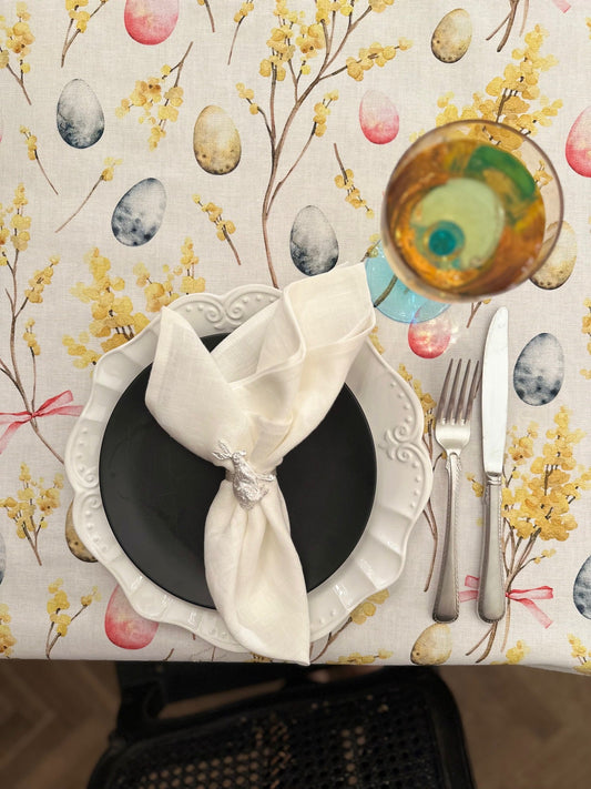 Rectangular Tablecloth - Easter Happy