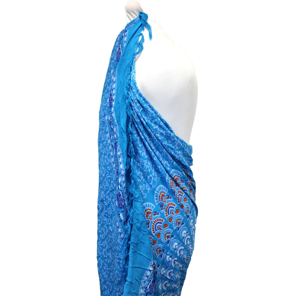 Turkos Orange Mandala Sarong