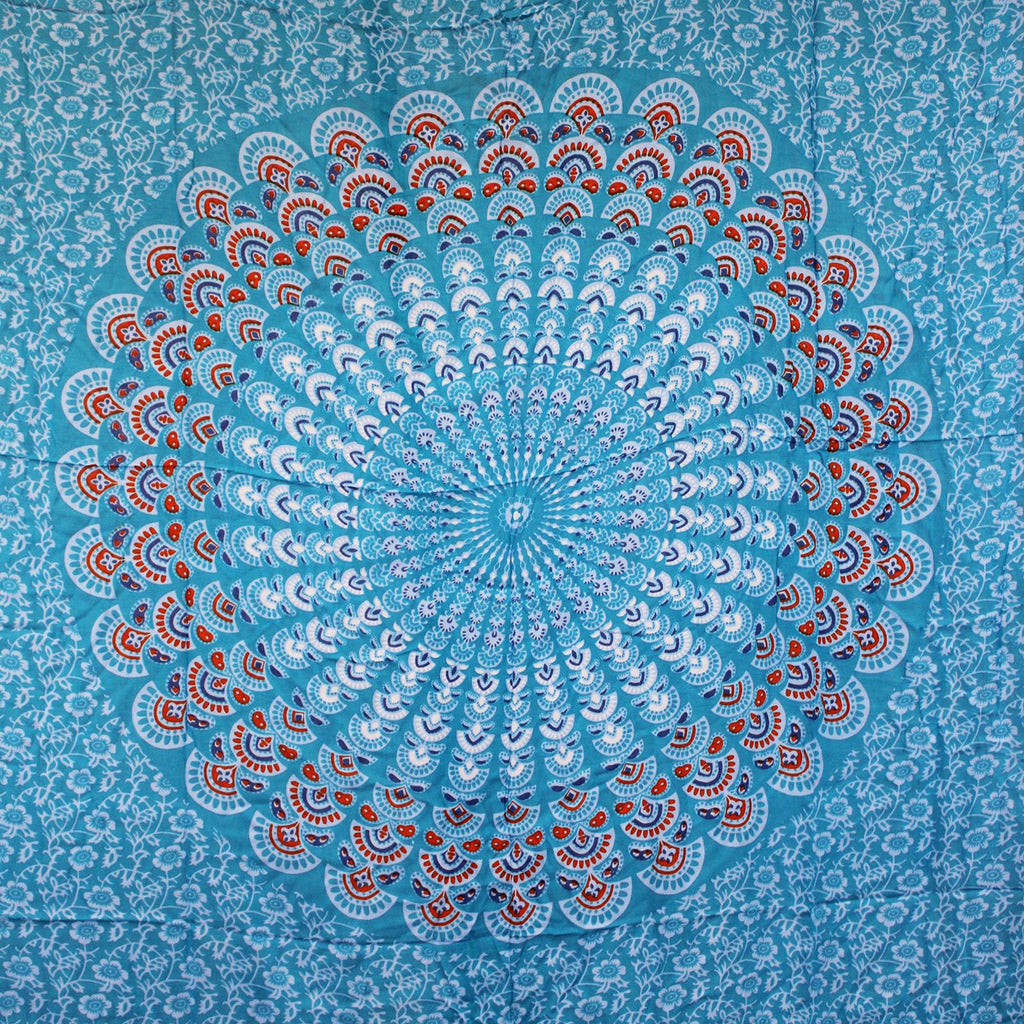 Turkos Orange Mandala Sarong