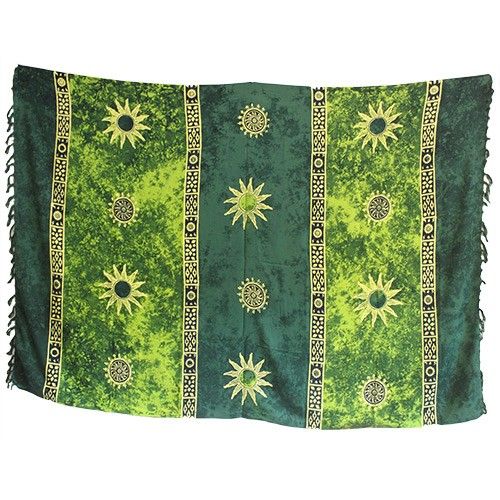 1x Bali Celtic Sarongs - Sun Symbols (4 blandade färger)