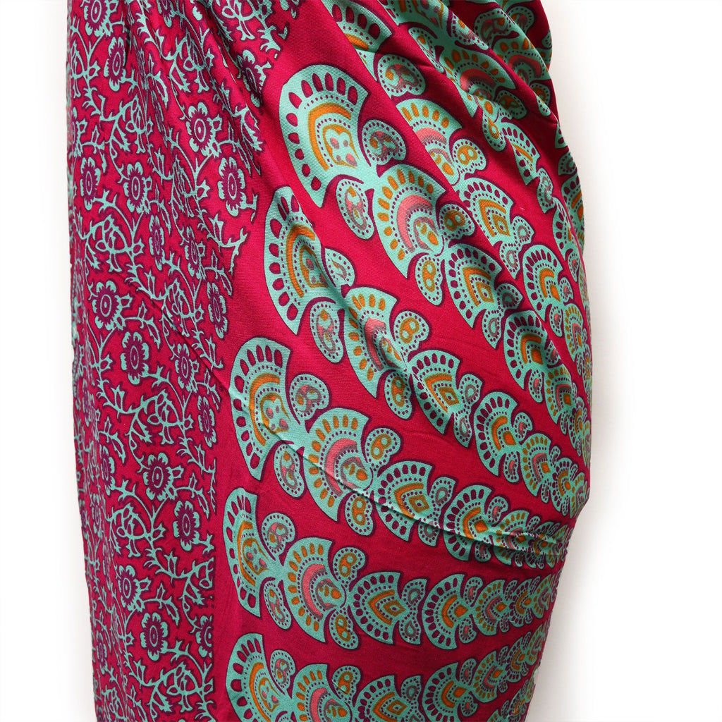 Turkos Lila Mandala Sarong
