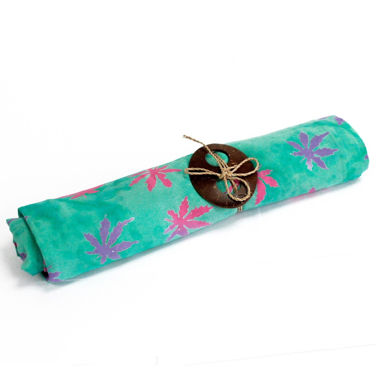 Bali Blocktryck Sarong - Tropiska löv (4 blandade färger)