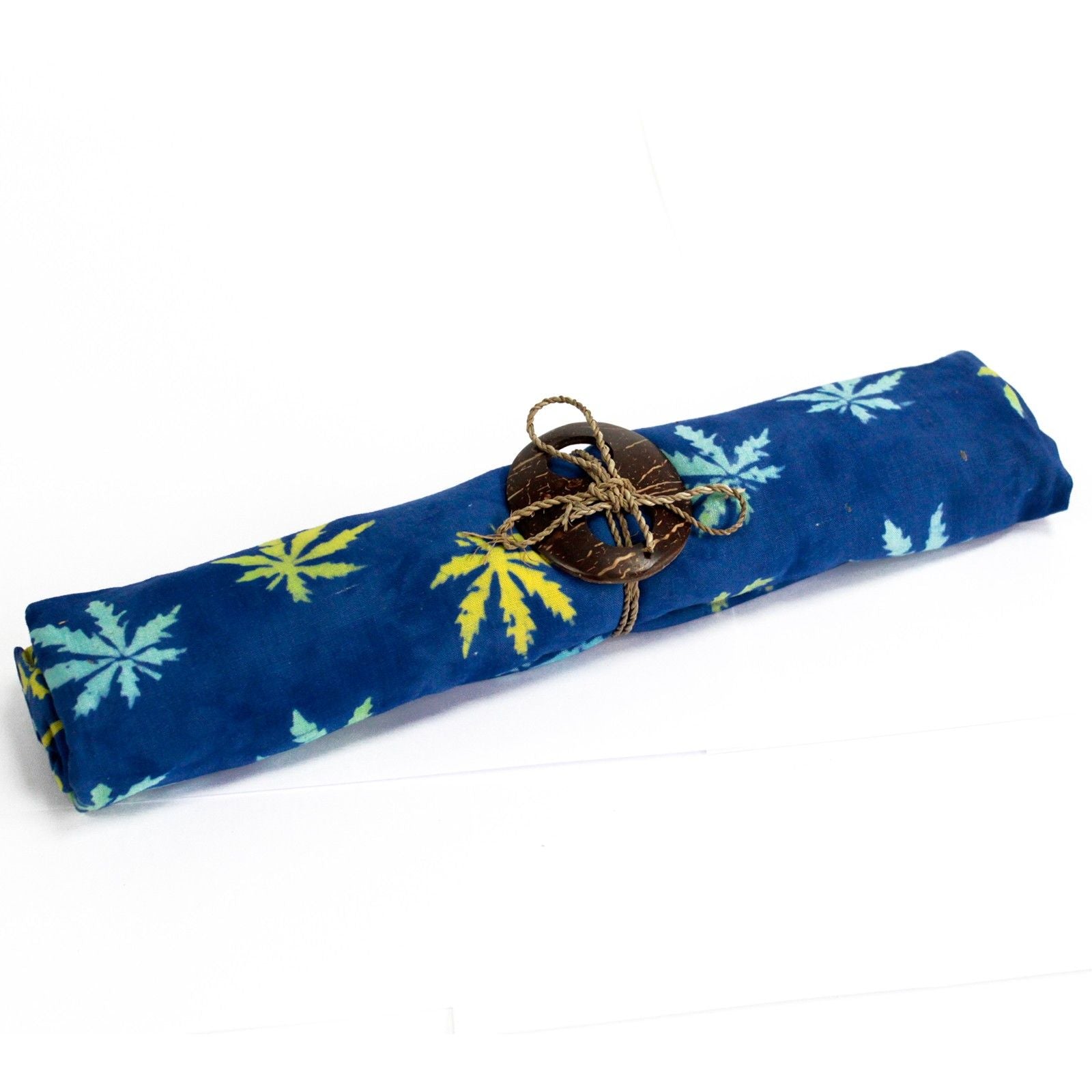 Bali Blocktryck Sarong - Tropiska löv (4 blandade färger)