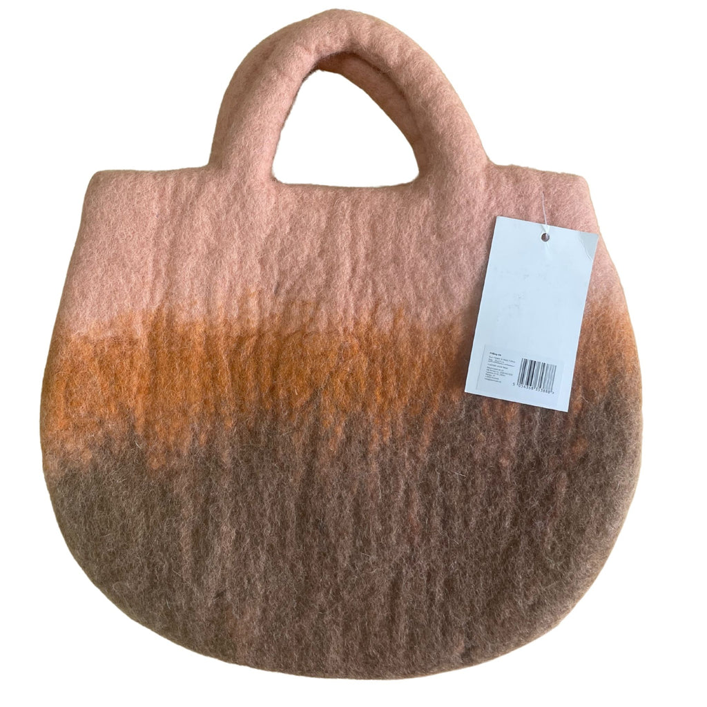 Tovad väska med solros och bin- 35x27cm