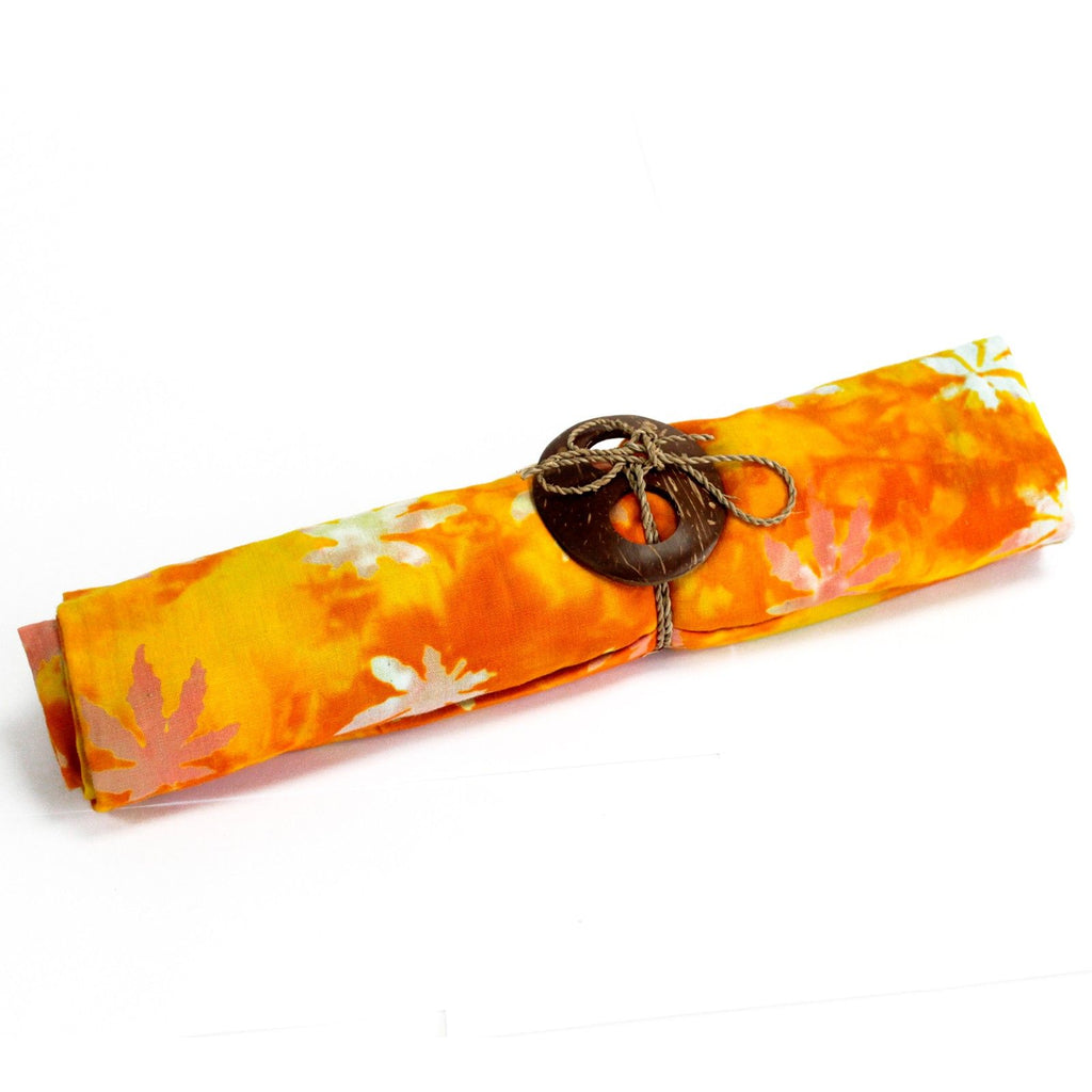 Bali Blocktryck Sarong - Tropiska löv (4 blandade färger)