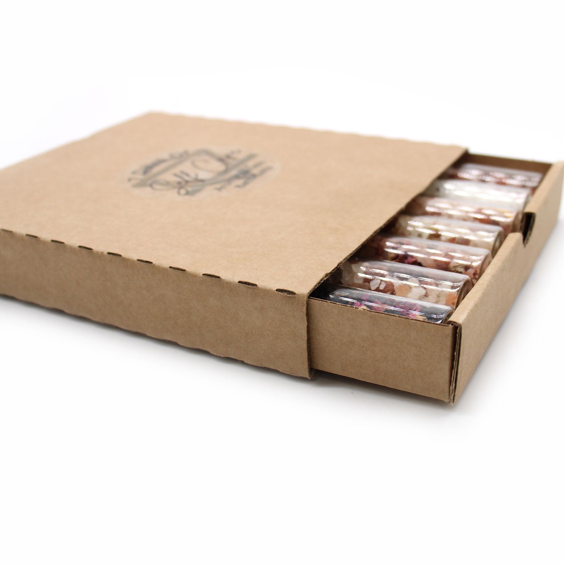 Badsalt i ampuller - Presentförpackning med 7 st