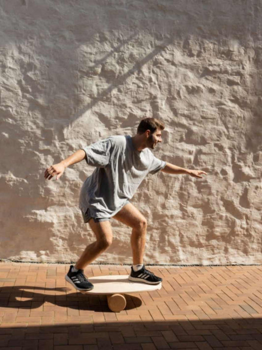 Round Balance Board With Exercise Roll - No Logo