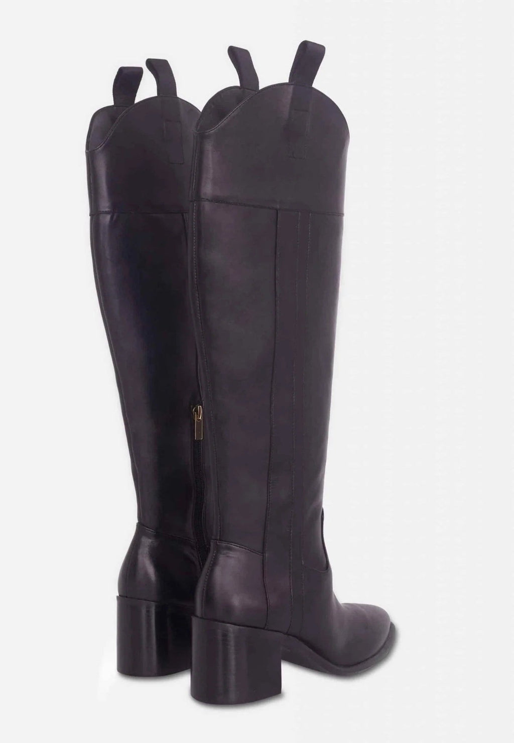 Black Calf Leather Knee - High Boots – Women’s Block Heel Riding Boots - Organic LifestyleBlack Calf Leather Knee - High Boots – Women’s Block Heel Riding BootsBlack Calf Leather Knee - High Boots – Women’s Block Heel Riding BootsMangará AtelierOrganic Lifestyle137FA1VBL3737