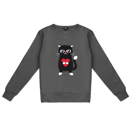 Women’s Heartful Cat Sweatshirt