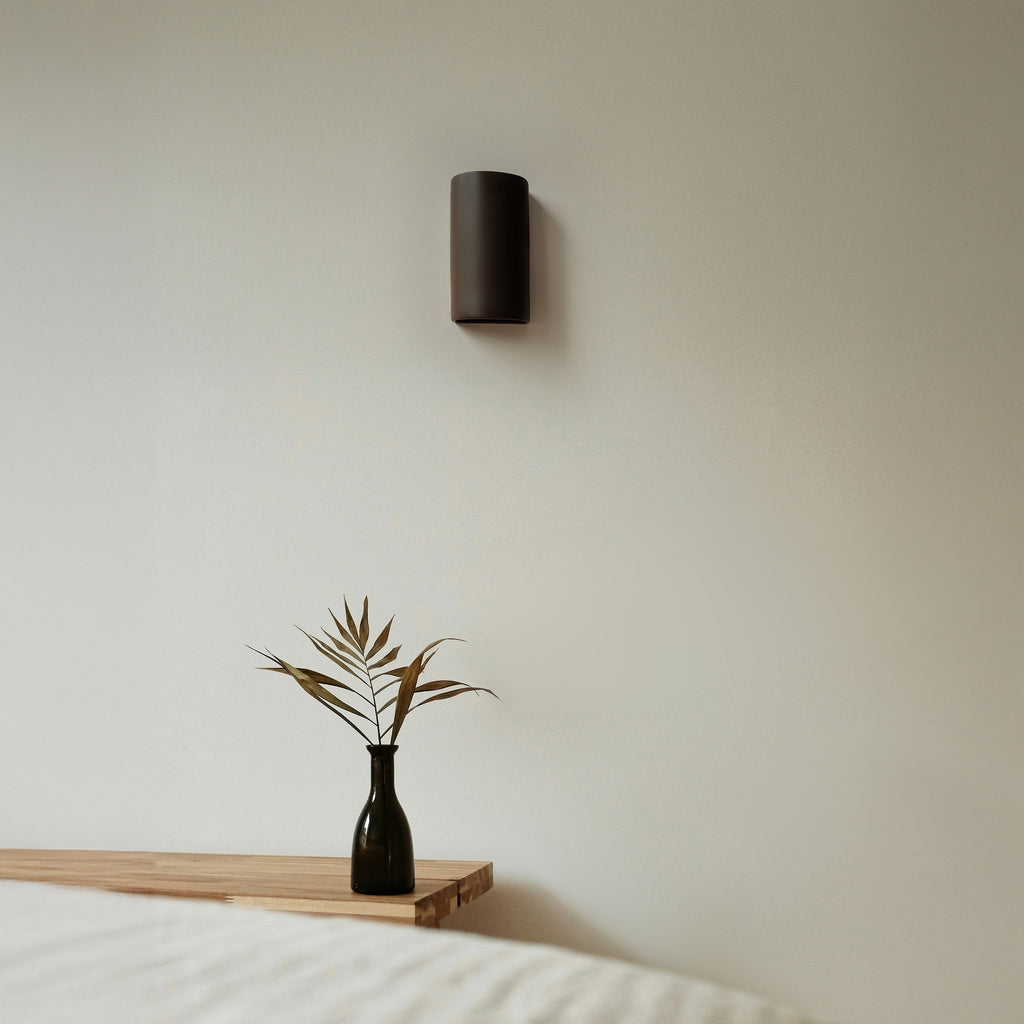 Ceramic wall light CURVE - Brown