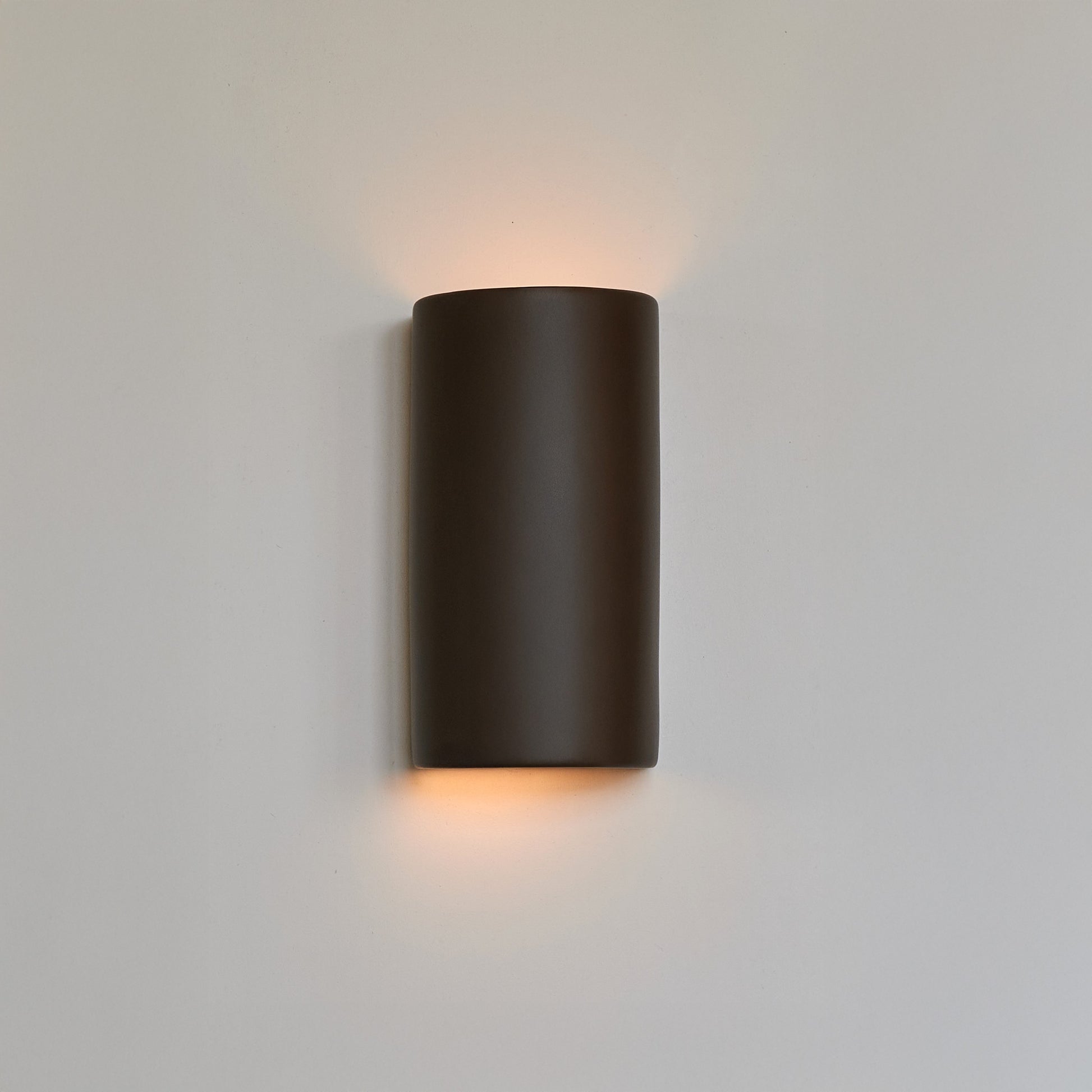 Ceramic wall light CURVE - Brown