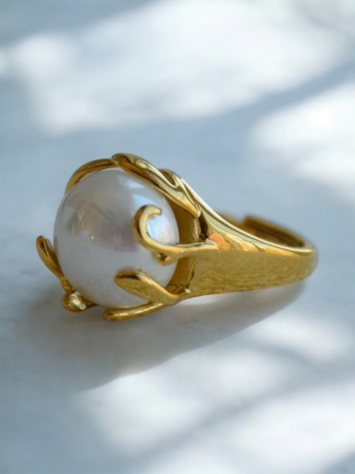 Chunky pearl ring - Organic LifestyleChunky pearl ringChunky pearl ringSandra TeresaOrganic Lifestylesku-57461902410077