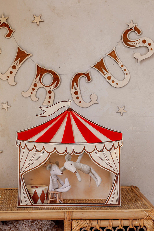 Circus Puppet Theater – Wooden Wall Decoration