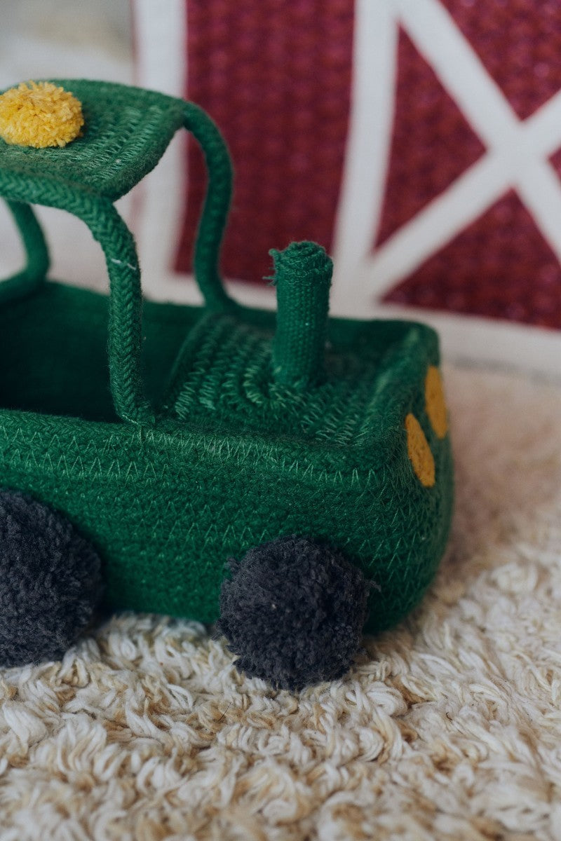 Decorative Basket Tractor