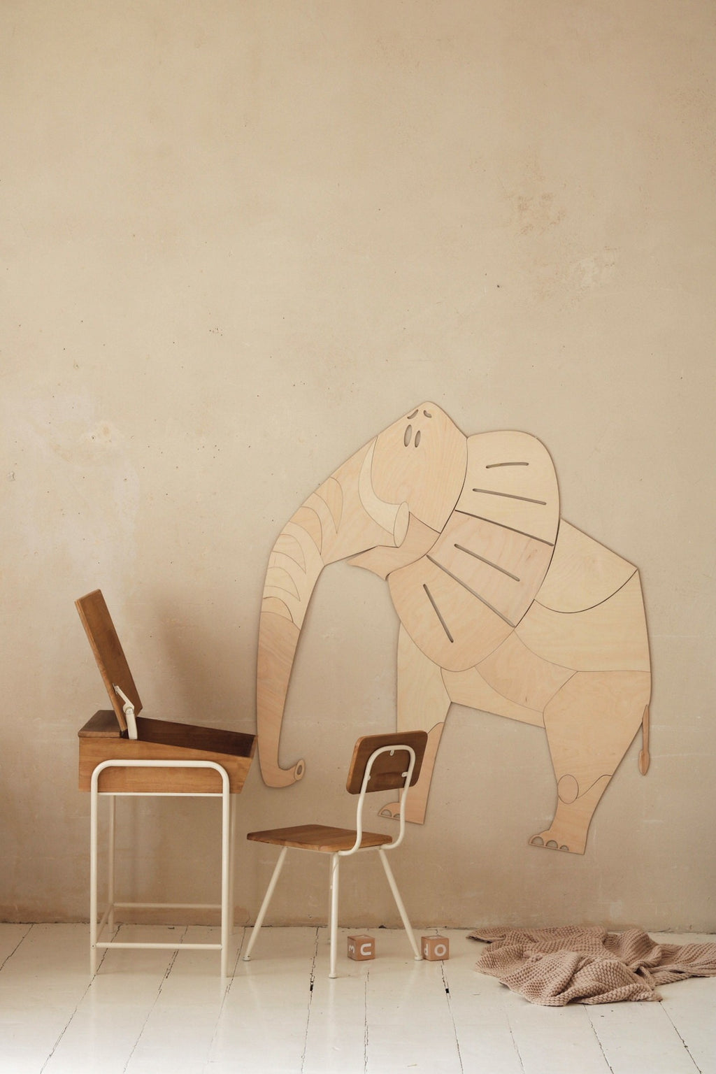Safari Elephant – Wooden Wall Decoration