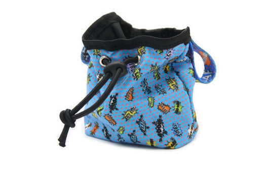 Dog treat Bag - Blue Graffiti