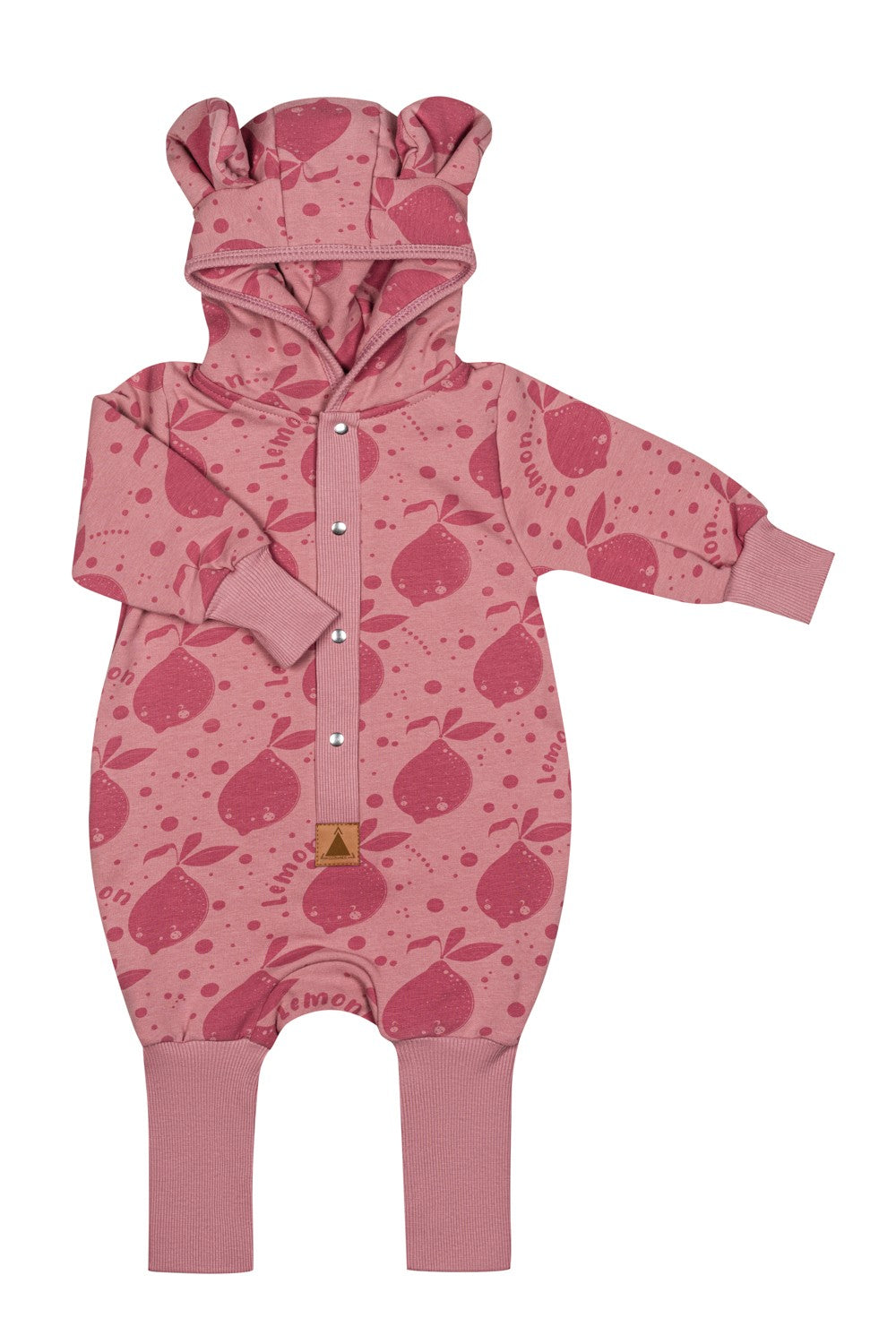 Eared Jumpsuit for Babies and Kids - Pink Lemons
