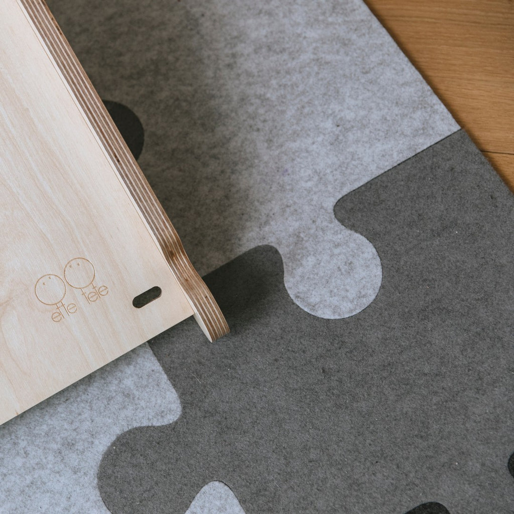 4-piece Felt Puzzle Playmat - Add-on for Climbing Toys