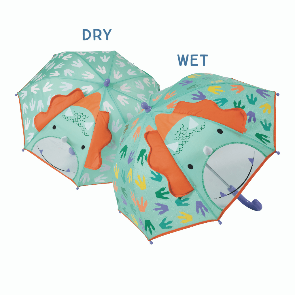 Färgskiftande 3D - paraply - Dinosaurie - Organic LifestyleFärgskiftande 3D - paraply - DinosaurieColor Changing 3D Umbrella - DinosaurFloss & RockOrganic Lifestyle5055166357395