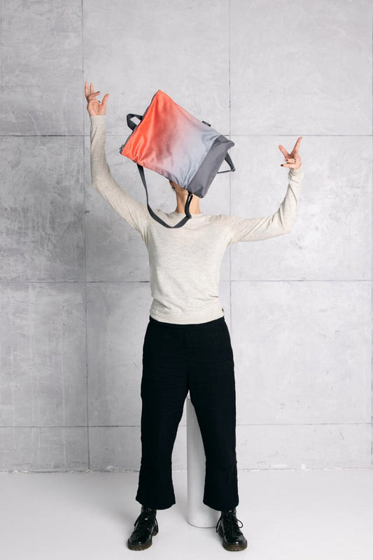 Faux Leather Backpack - Salmon