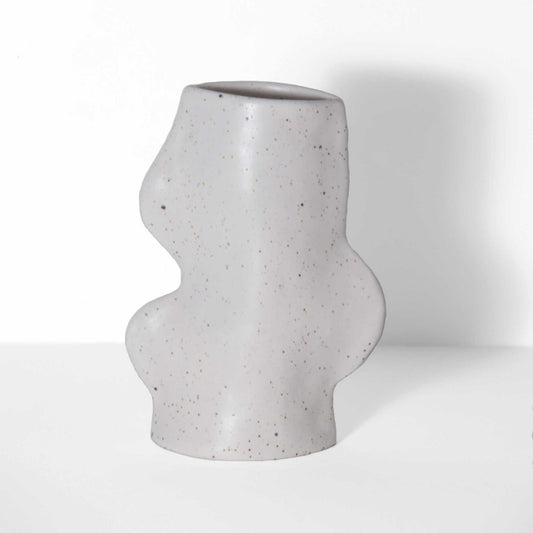 Fluxo Ceramic Vase Medium - White