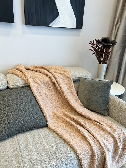 Handmade Bedspread & Blanket Teddy - Sand