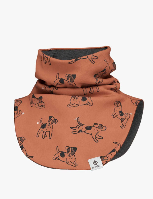 Kids Merino Neck Warmer MIKEL - Copper Dogs