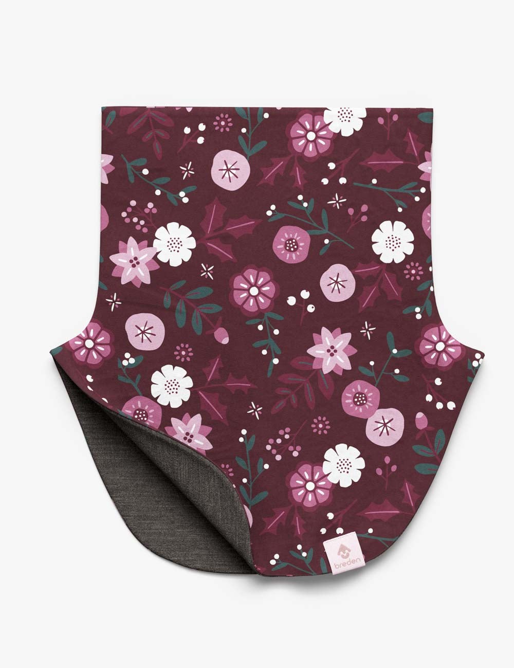 Kids Merino Neck Warmer MIKEL - Winter Flowers
