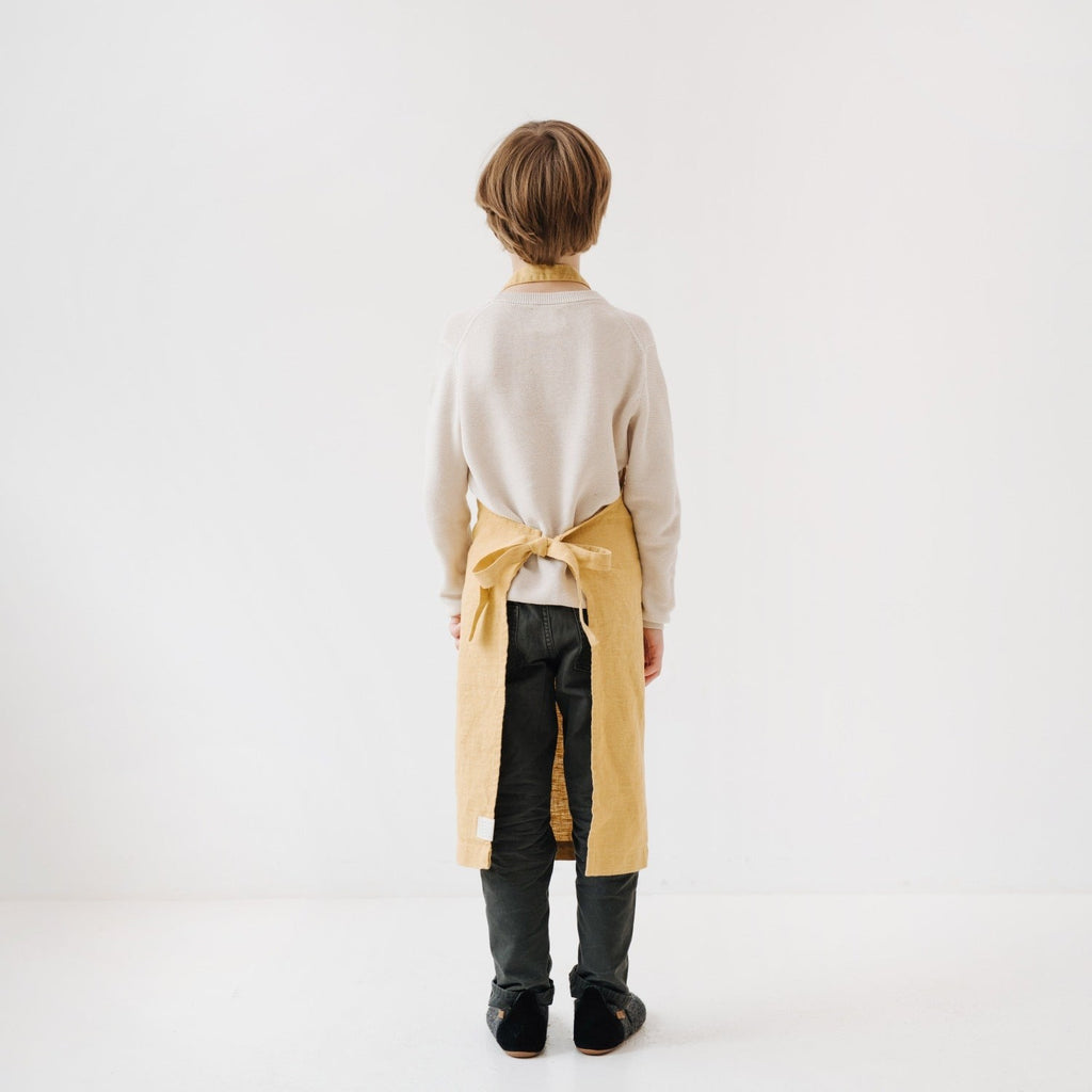 Linen Daily Apron for Kids - Honey