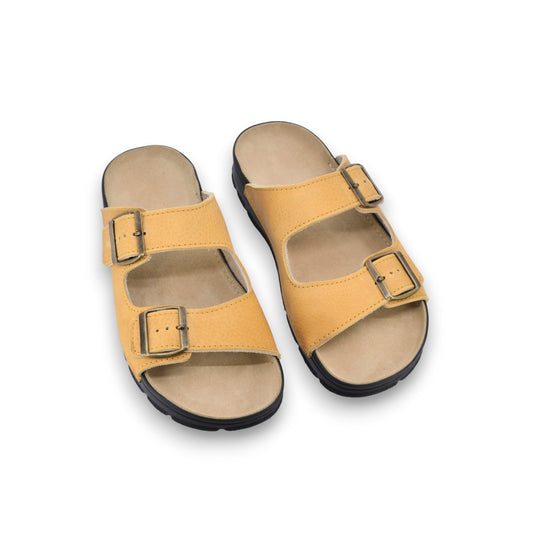 Meeliku Leather Sandals – New Yellow
