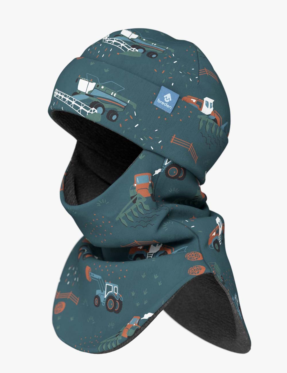 Merino Balaclava For Kids BREM - Tractors