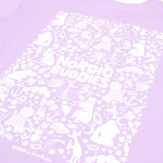 Moomin Heavy Unisex T-shirt - Lilac