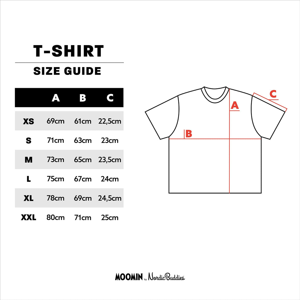 Moomin Jungle Heavy Unisex T-shirt - Black
