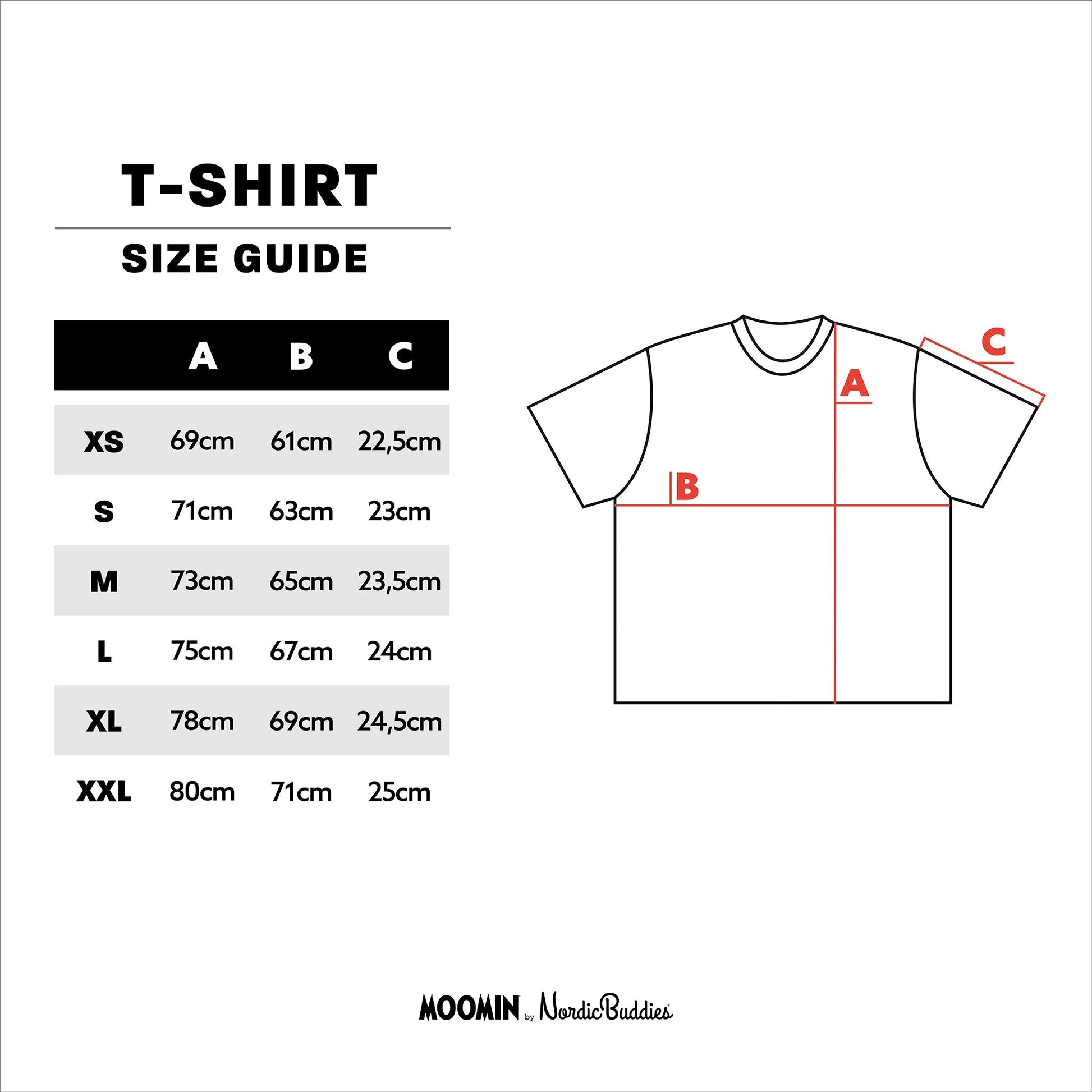 Moomin Jungle Heavy Unisex T-shirt - Black