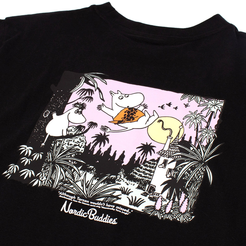 Moomintroll Jungle Heavy Unisex T-shirt - Black
