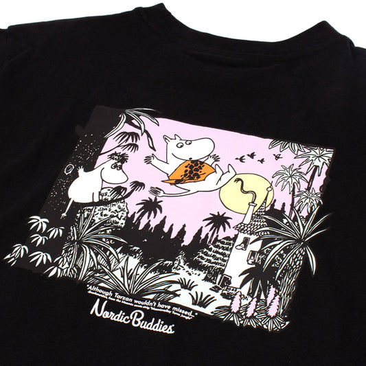 Moomintroll Jungle Heavy Unisex T-shirt - Black