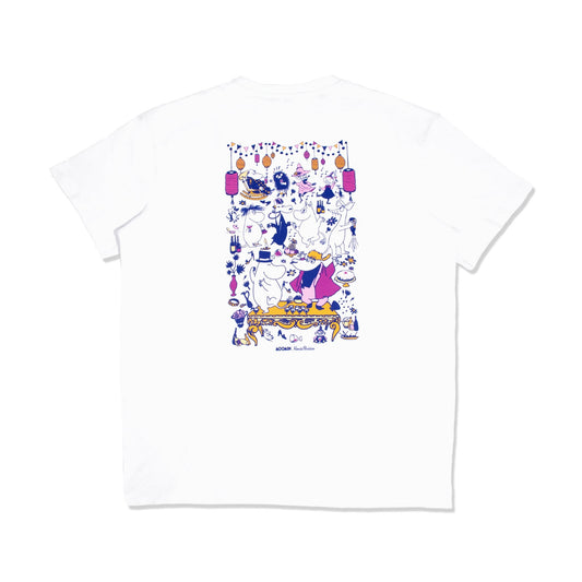 Moomin Party Heavy Unisex T-shirt - White