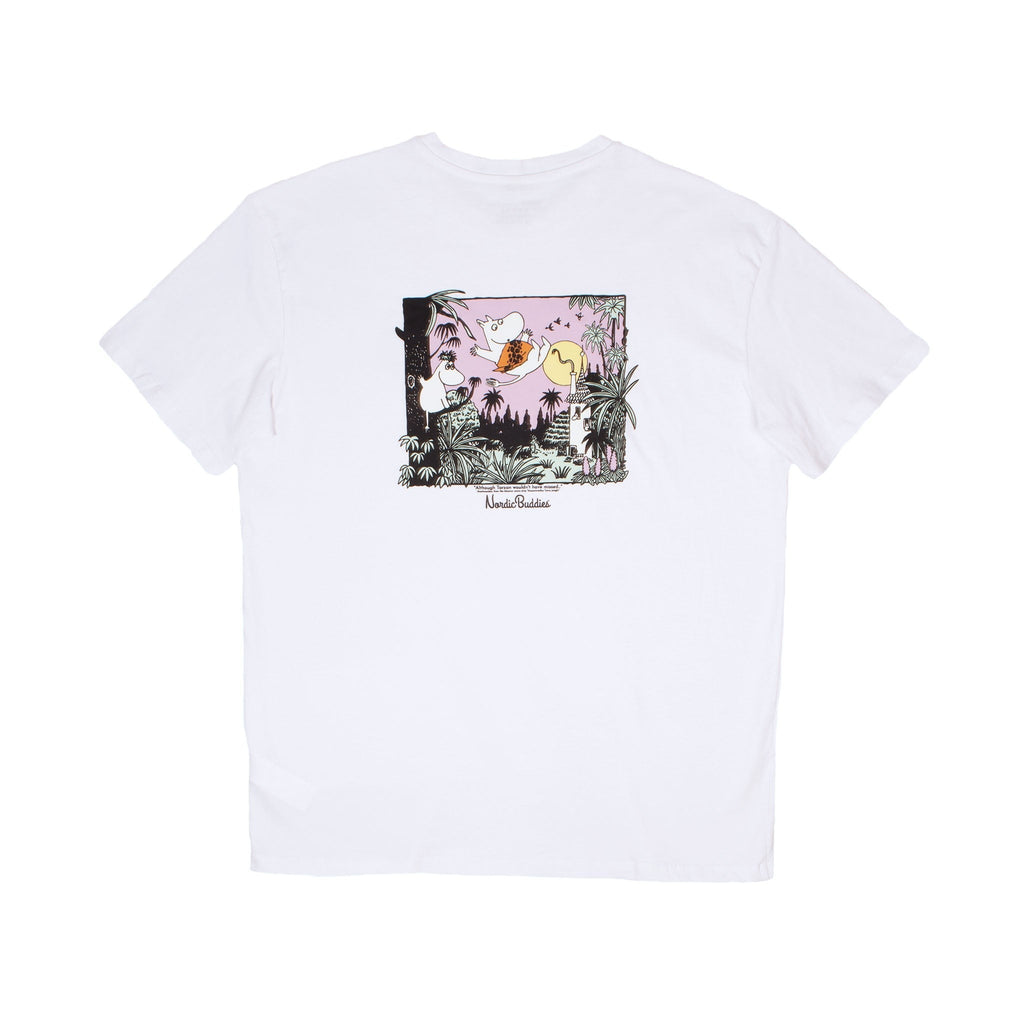 Moomintroll Jungle Heavy Unisex T-shirt - White - Organic LifestyleMoomintroll Jungle Heavy Unisex T-shirt - WhiteMoomintroll Jungle Heavy Unisex T-shirt - WhiteMoomin by NordicBuddiesOrganic LifestyleMOOMIN52F-XSXS