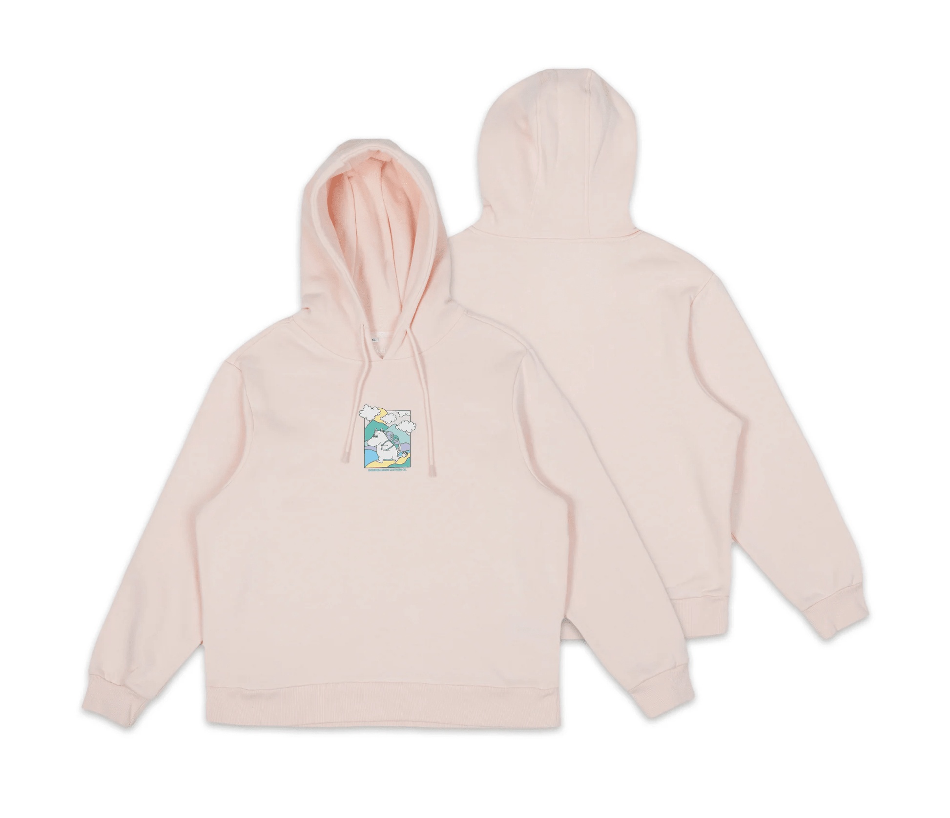 Moomintroll's Adventure Hoodie Ladies - Light Pink - Organic LifestyleMoomintroll's Adventure Hoodie Ladies - Light PinkMoomintroll's Adventure Hoodie Ladies - Light PinkMoomin by NordicBuddiesOrganic LifestyleMOOMIN50S-XXLXXL