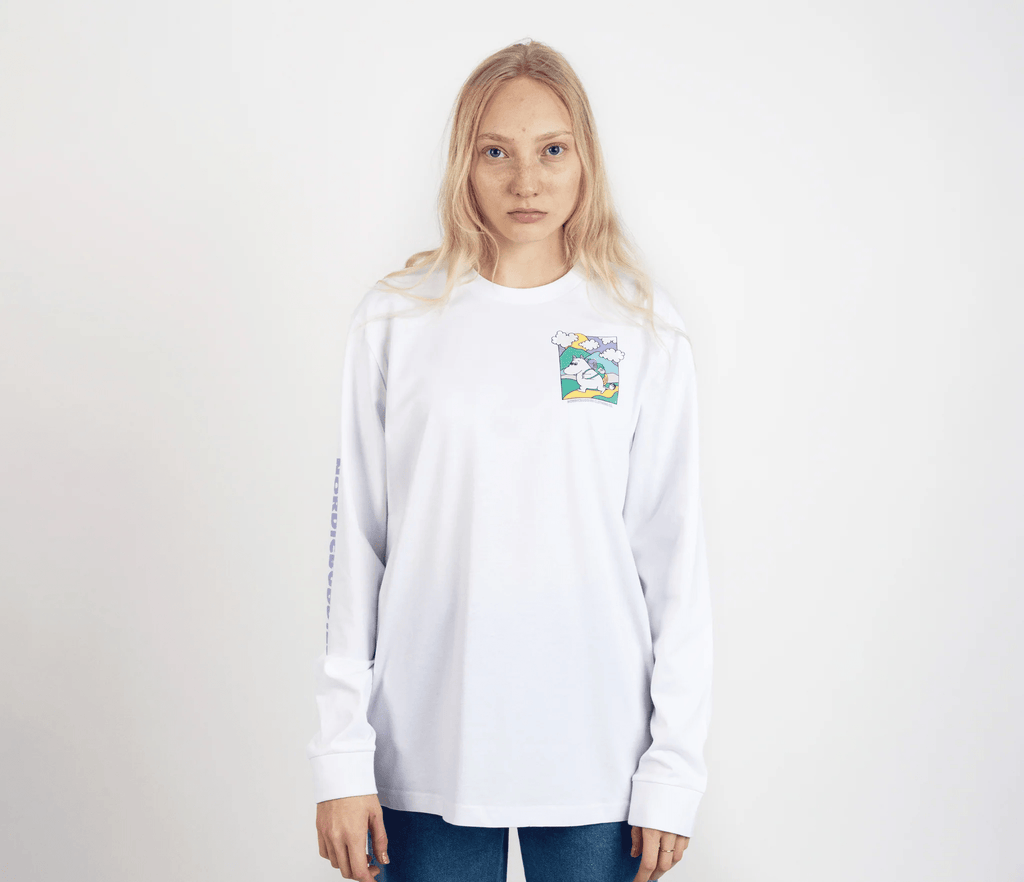 Moomintroll's Adventure Longsleeve Shirt With Cuffrib Unisex - White - Organic LifestyleMoomintroll's Adventure Longsleeve Shirt With Cuffrib Unisex - WhiteMoomintroll's Adventure Longsleeve Shirt With Cuffrib Unisex - WhiteMoomin by NordicBuddiesOrganic LifestyleMOOMIN54D-XXLXXL