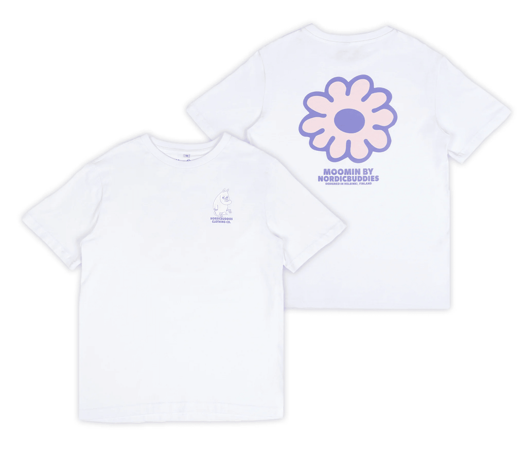 Moomintroll's Flower Everyday T-Shirt Women - White - Organic LifestyleMoomintroll's Flower Everyday T-Shirt Women - WhiteMoomintroll's Flower Everyday T-Shirt Women - WhiteMoomin by NordicBuddiesOrganic LifestyleMOOMIN53C-XLXL