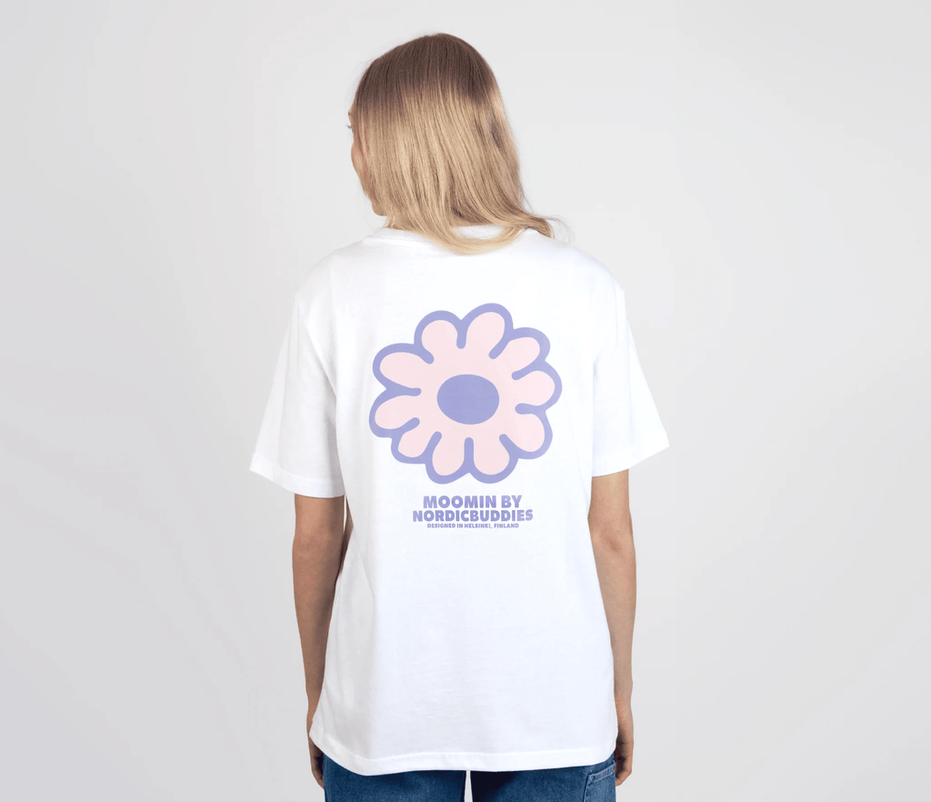 Moomintroll's Flower Everyday T-Shirt Women - White - Organic LifestyleMoomintroll's Flower Everyday T-Shirt Women - WhiteMoomintroll's Flower Everyday T-Shirt Women - WhiteMoomin by NordicBuddiesOrganic LifestyleMOOMIN53C-XLXL