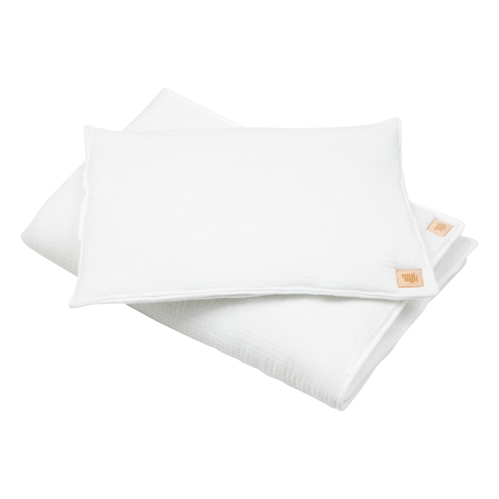 Muslin Baby Blanket + Pillow Set - Cream
