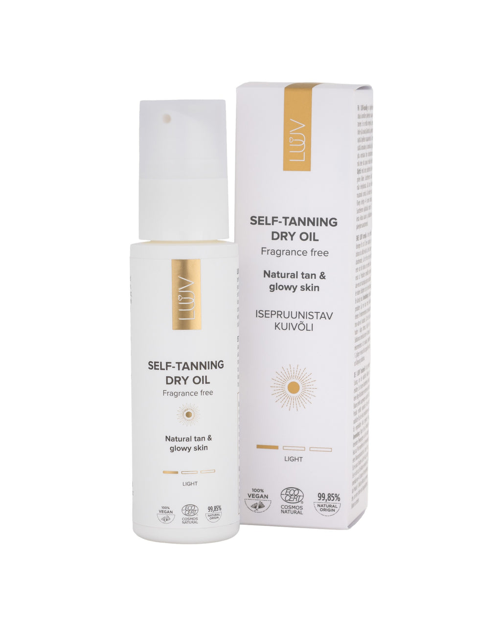 Natural Self Tanning Dry Oil Light COSMOS, 100ml