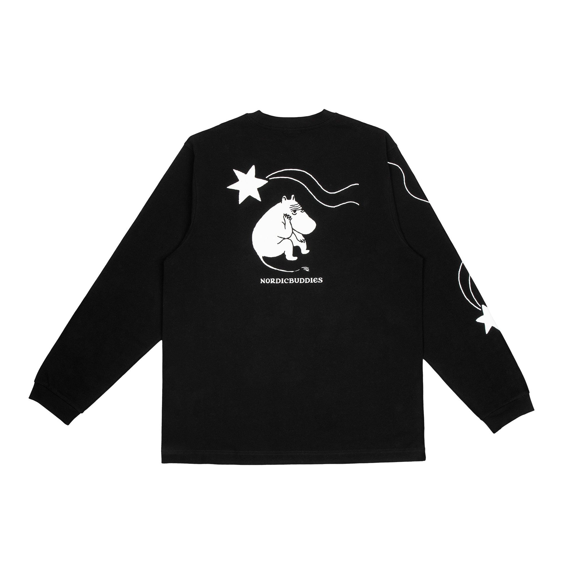 Novels Longsleeve Shirt With Cuffrib Unisex - Black - Organic LifestyleNovels Longsleeve Shirt With Cuffrib Unisex - BlackNovels Longsleeve Shirt With Cuffrib Unisex - BlackMoomin by NordicBuddiesOrganic LifestyleNOV54B-XXLXXL