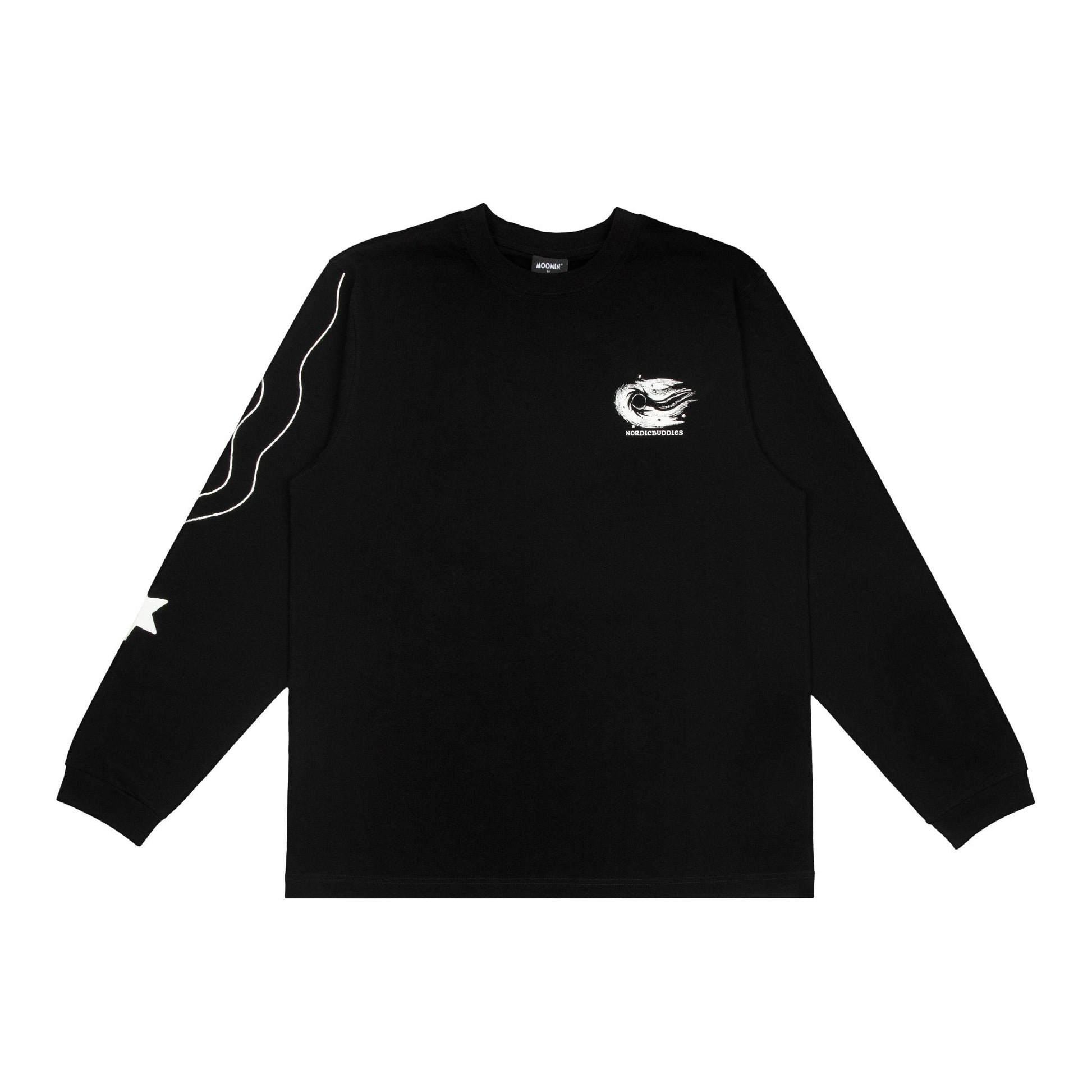 Novels Longsleeve Shirt With Cuffrib Unisex - Black - Organic LifestyleNovels Longsleeve Shirt With Cuffrib Unisex - BlackNovels Longsleeve Shirt With Cuffrib Unisex - BlackMoomin by NordicBuddiesOrganic LifestyleNOV54B-XXLXXL